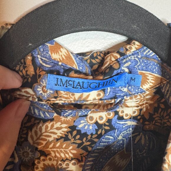 NWT J. McLaughlin Louisa dress in Camel Blue Pomegranate Cove - Picture 5 of 7